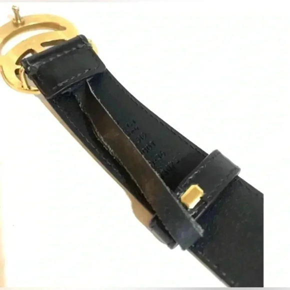 Gucci black leather belt main image 5